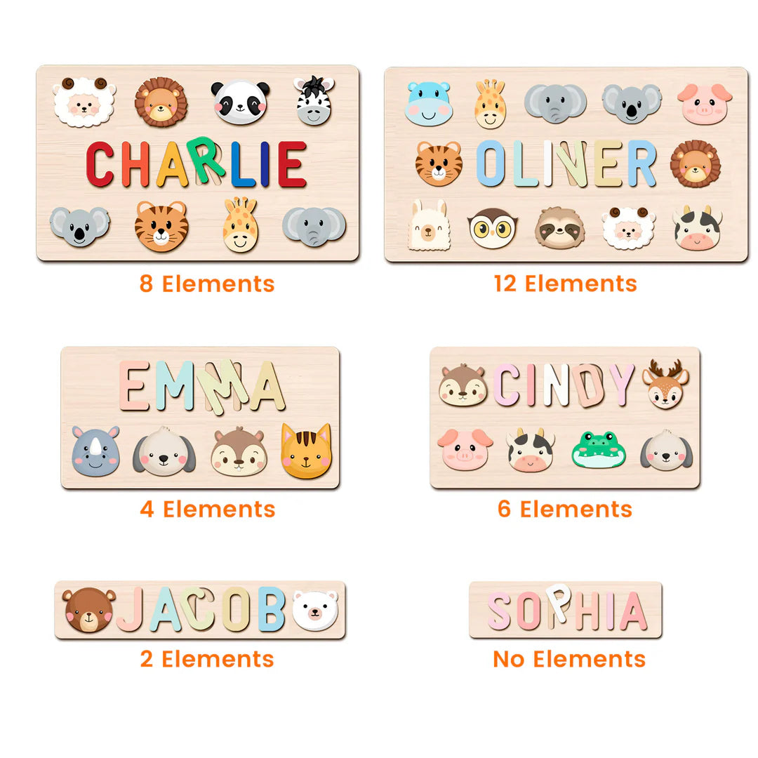 Personalized Wooden Baby Name Puzzle