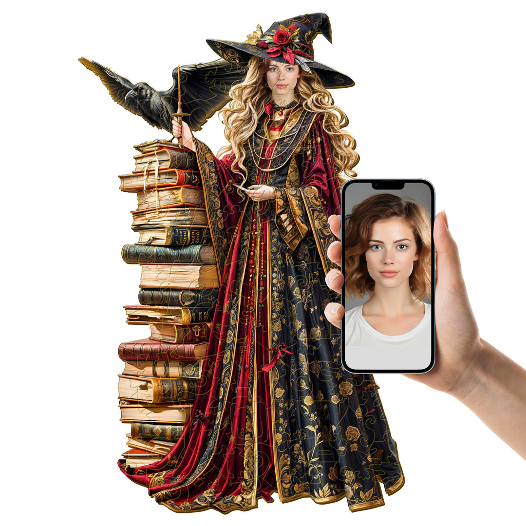Face Custom Photo Puzzle - Witch