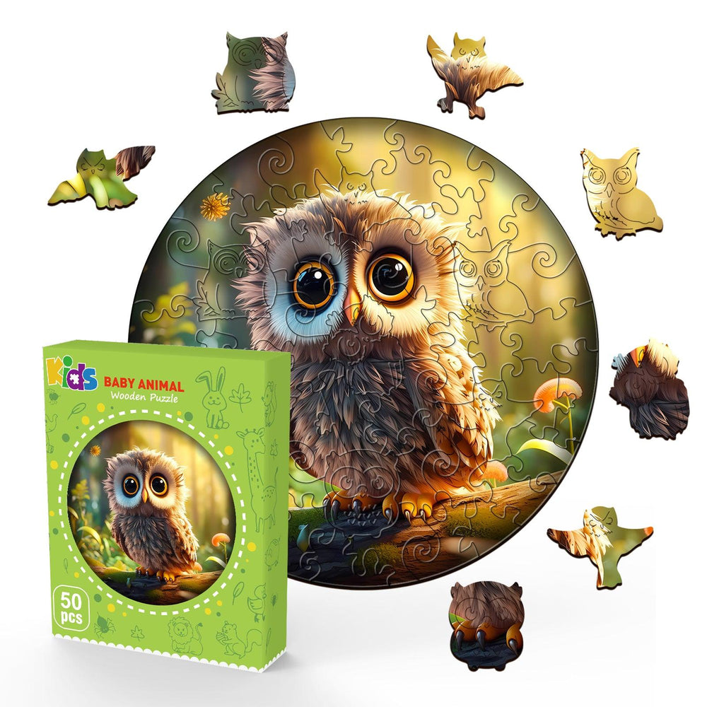 Cute Owl Children's Wooden Jigsaw Puzzle