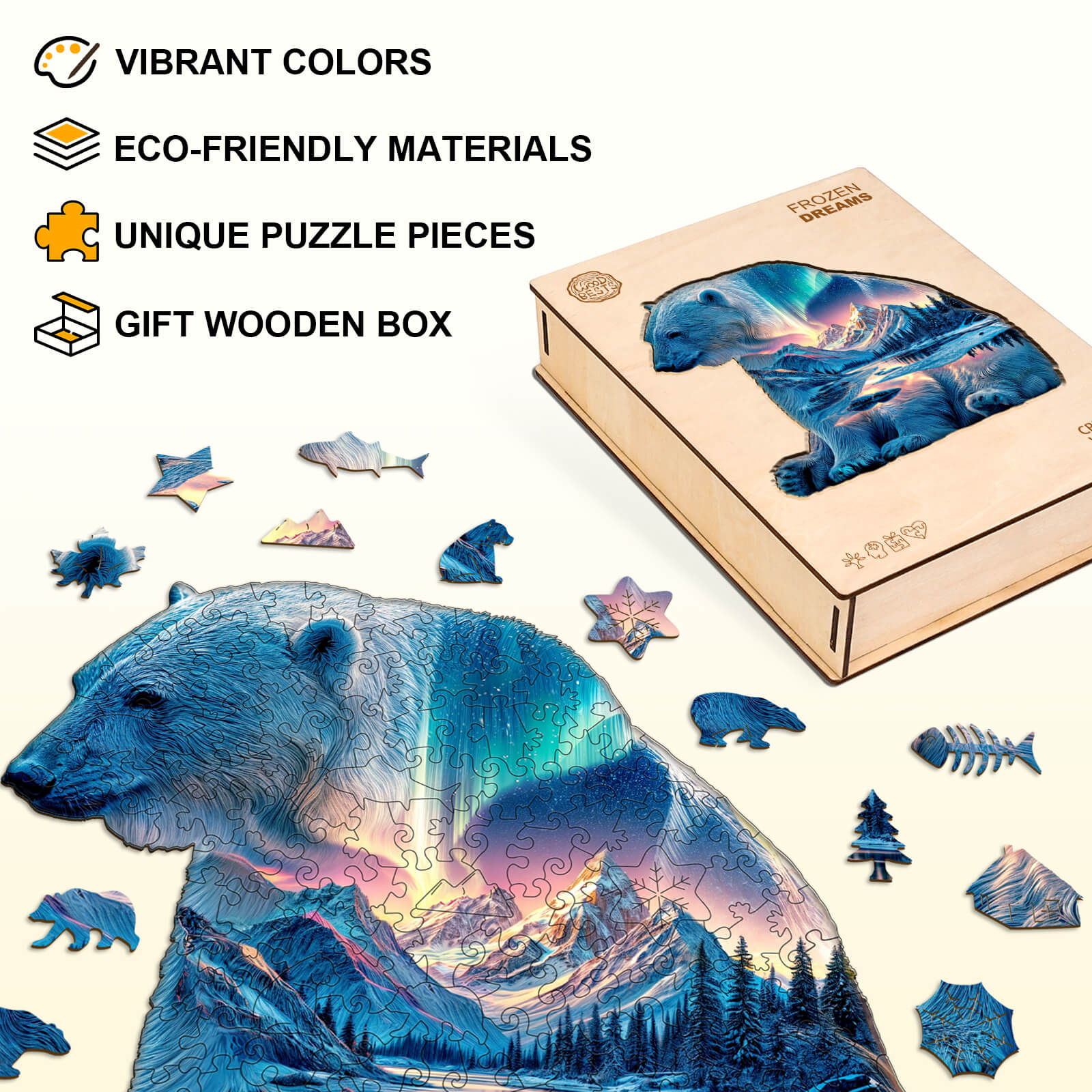 Frozen Dreams Wooden Jigsaw Puzzle