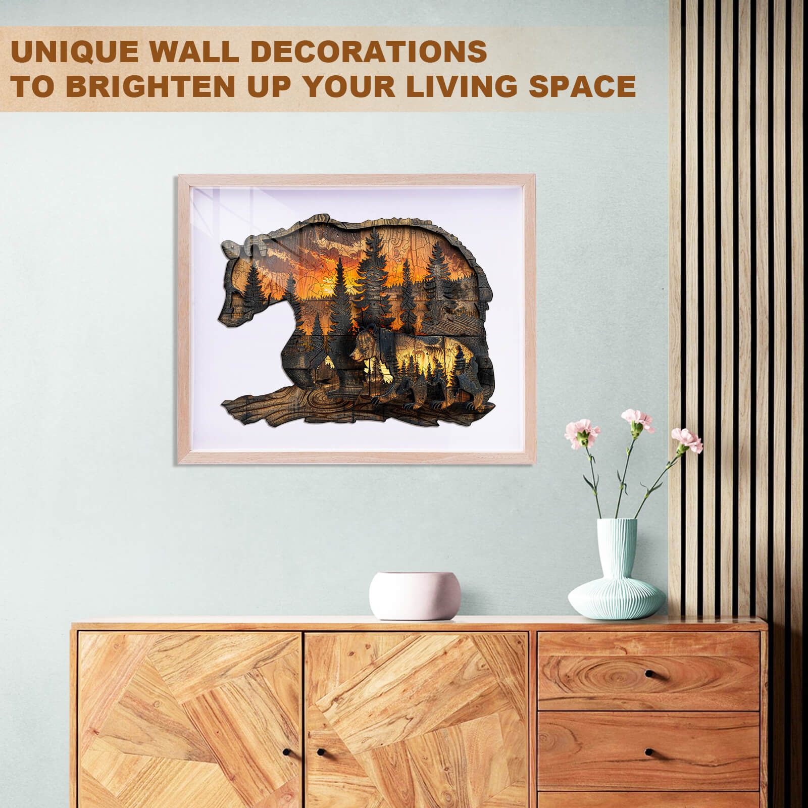 Woodcarving Bear Wooden Jigsaw Puzzle