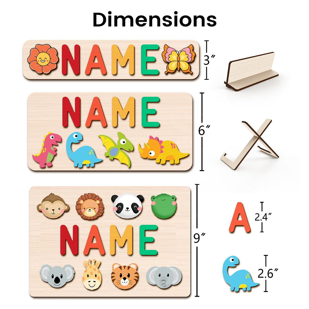 Personalized Wooden Baby Name Puzzle